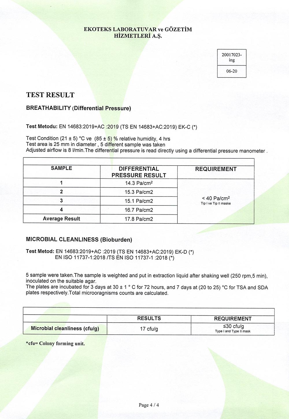 Certificate-Ekoteks-Test-Report-I-4